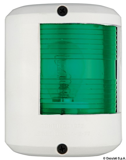 Fanale U78 verde/bianco 12 V